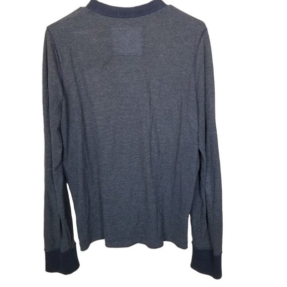 Abercrombie & Fitch Mens L Black Striped Long Slee - Picture 8 of 8
